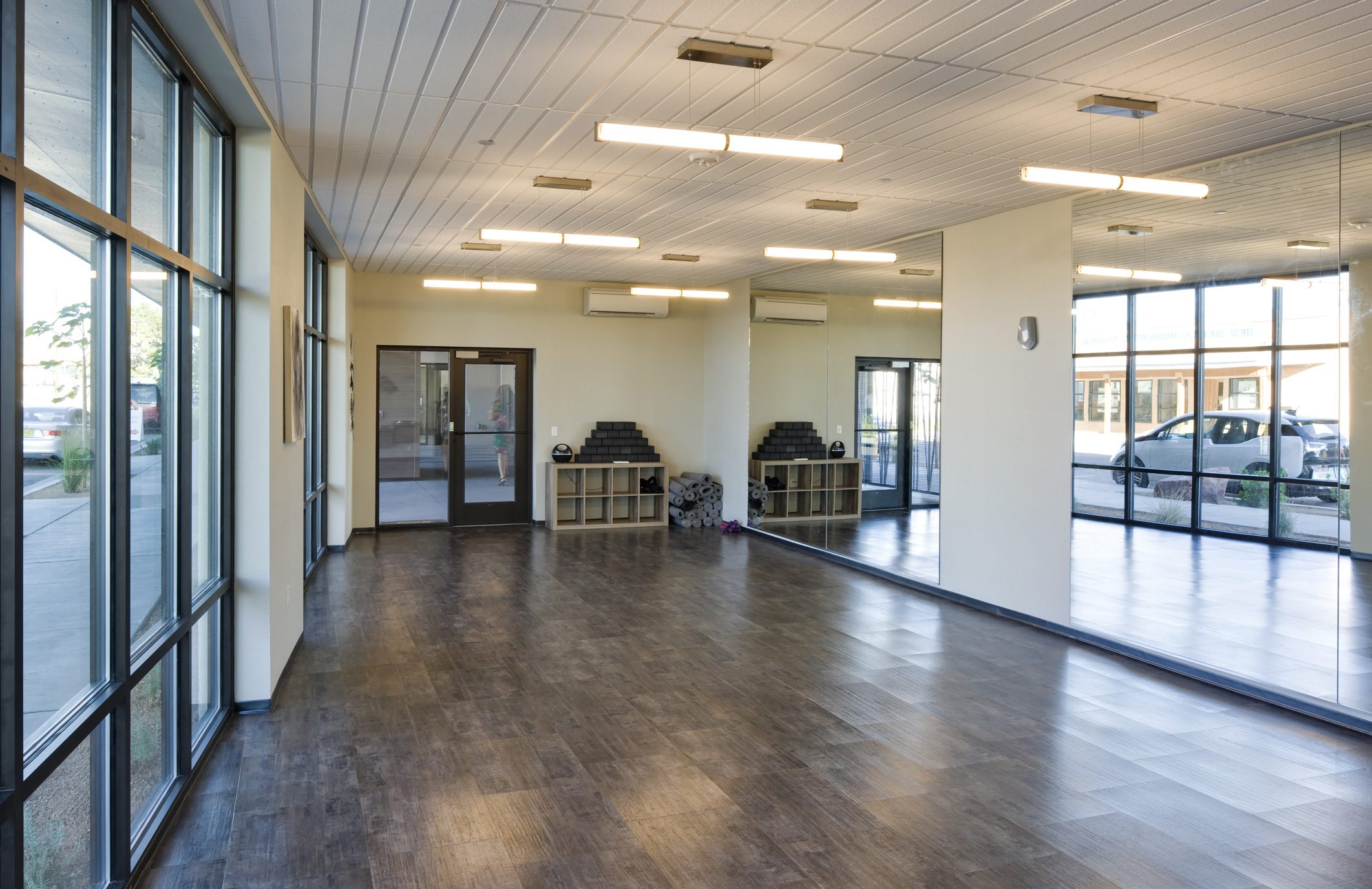 Yoga and fitness studio.