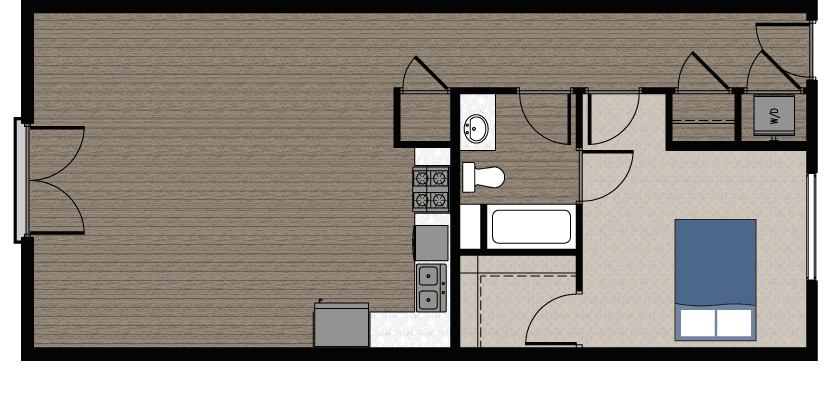 Floor plan of a type b living space