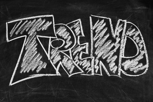 Trend on chalk board
